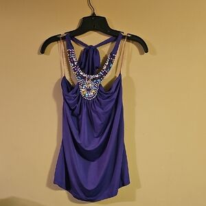 Vibrant Purple Embellished Camisole
